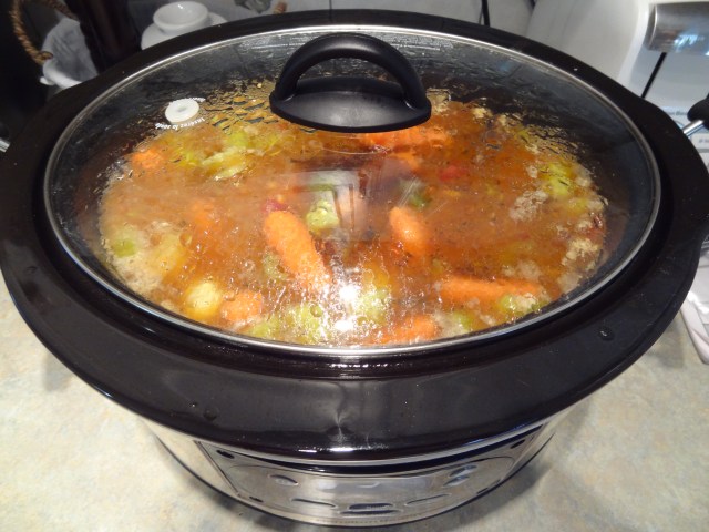 Cook until bannock is ready, or you can easily pierce a potato with a fork