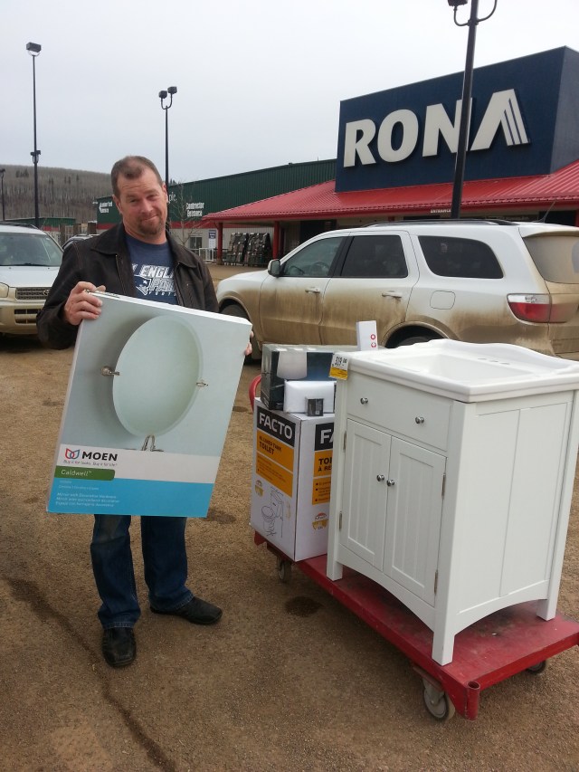 Yes, we DID get a mirror! haha